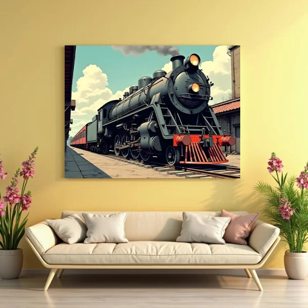 Tablou cu tren