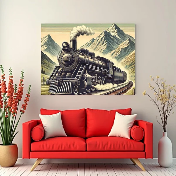 Tablou cu tren