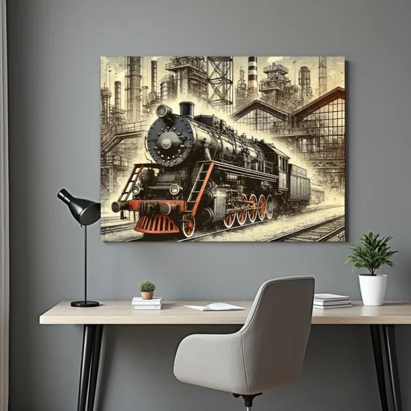Tablou cu tren