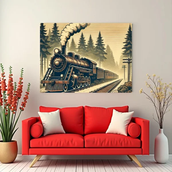 Tablou cu tren