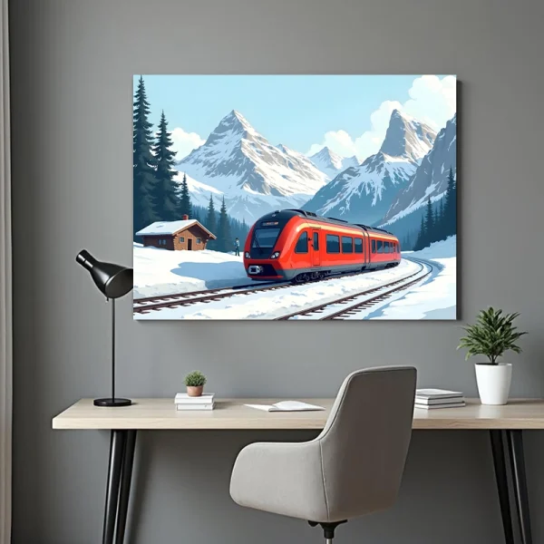 Tablou cu tren