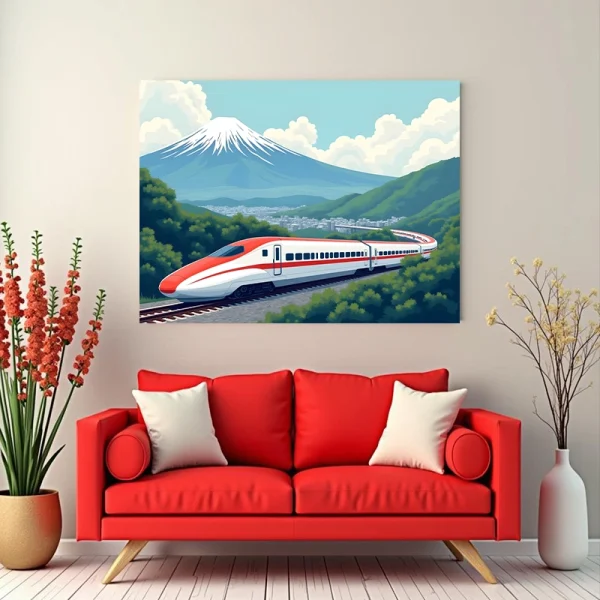 Tablou cu tren