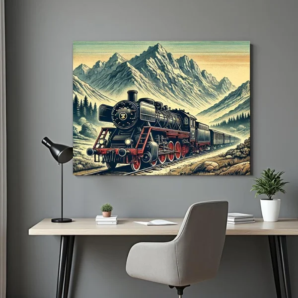 Tablou cu tren