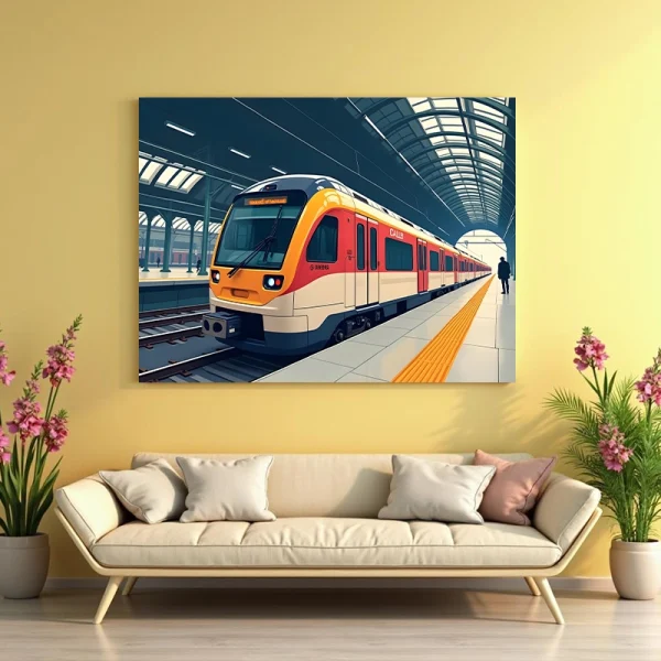 Tablou cu tren