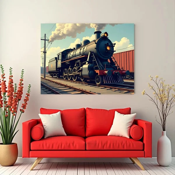Tablou cu tren