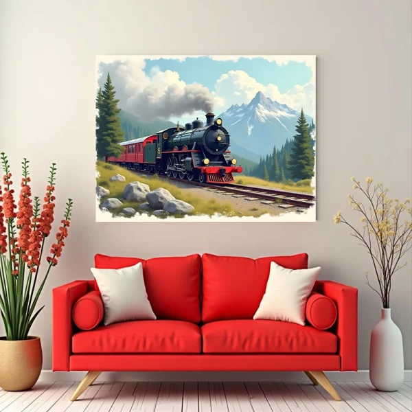 Tablou cu tren