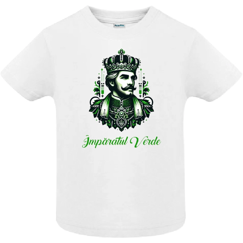 Tricou alb copil - Împăratul Verde