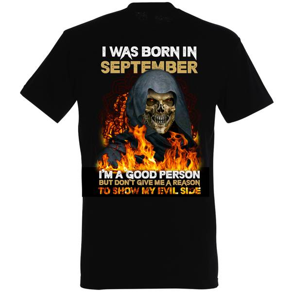Tricou bărbat - Born in September - imagine 3