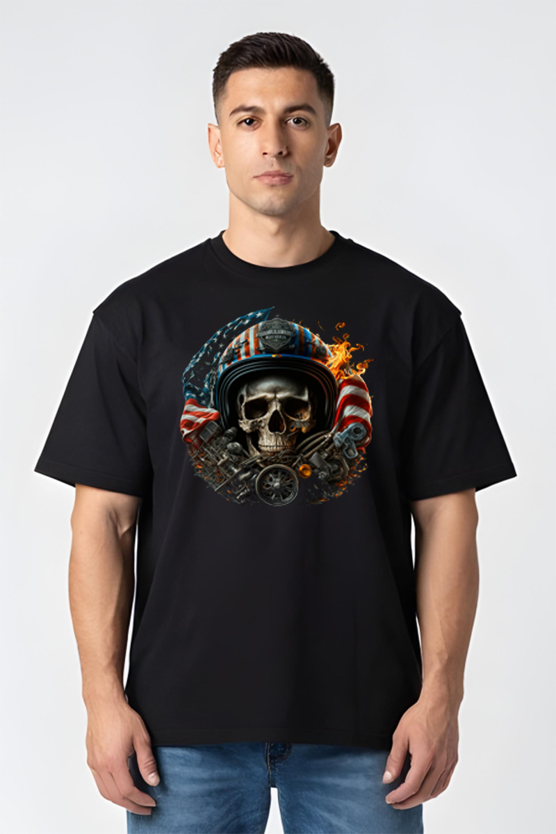 Tricou Oversize - American Rider - imagine 2