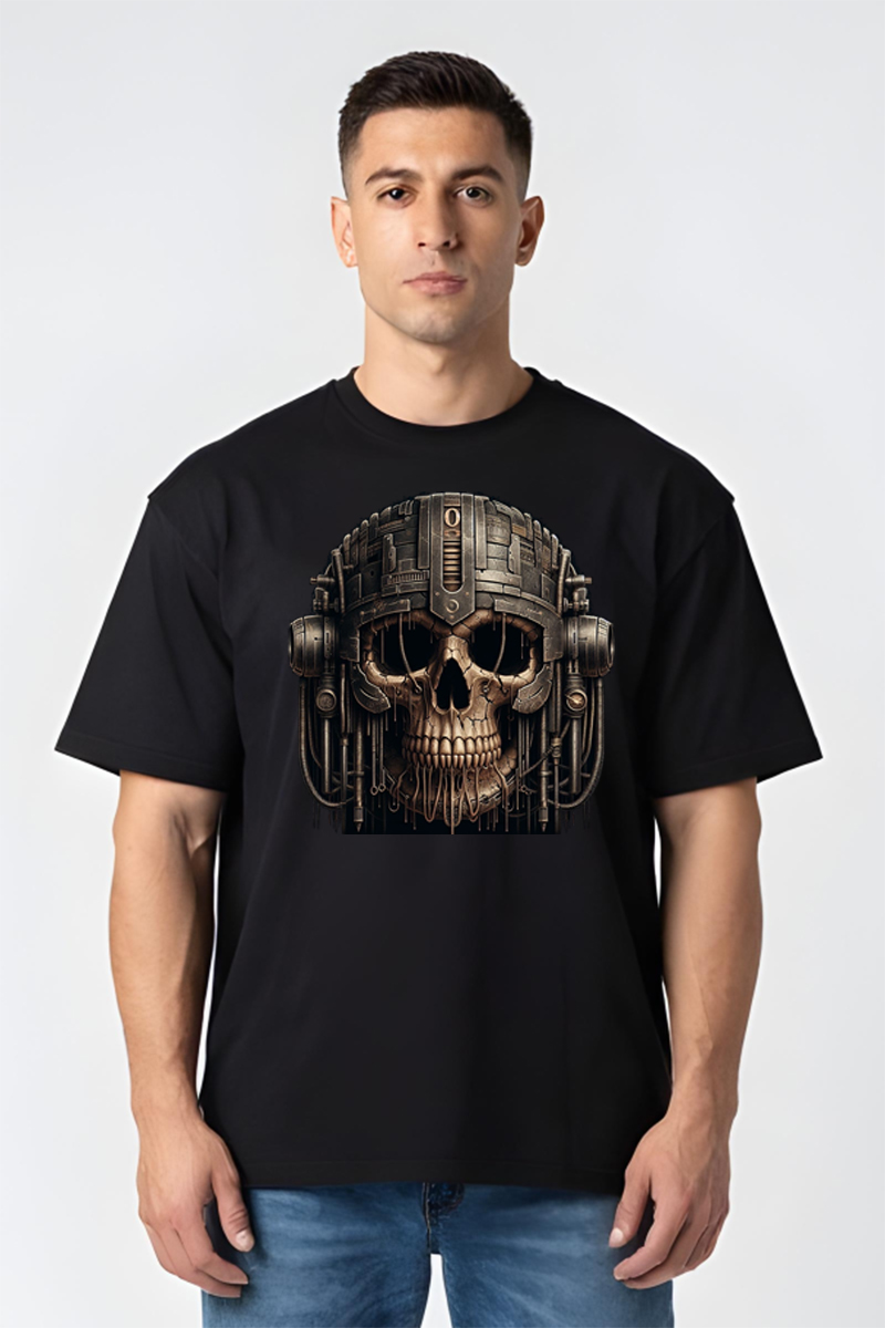 Tricou Oversize - Skull Music - imagine 2