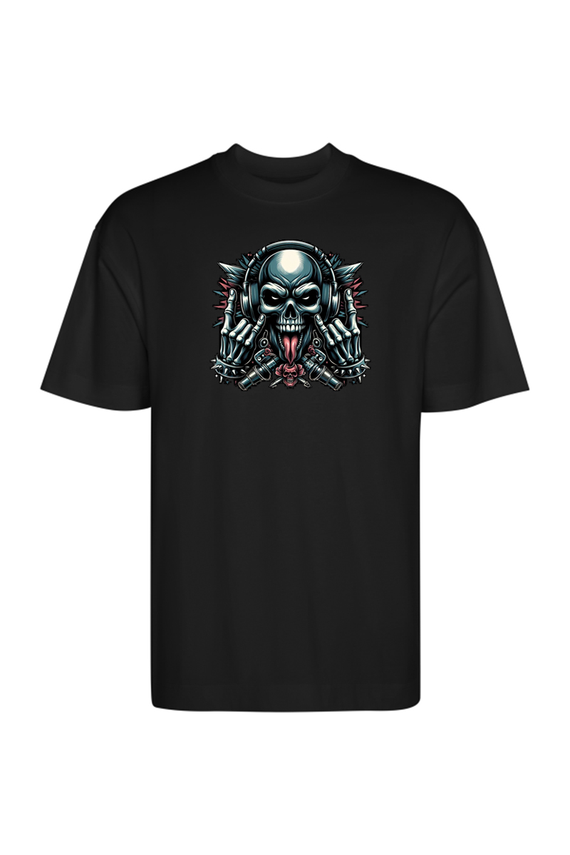 Tricou Oversize - Very Loud Skull - imagine 3