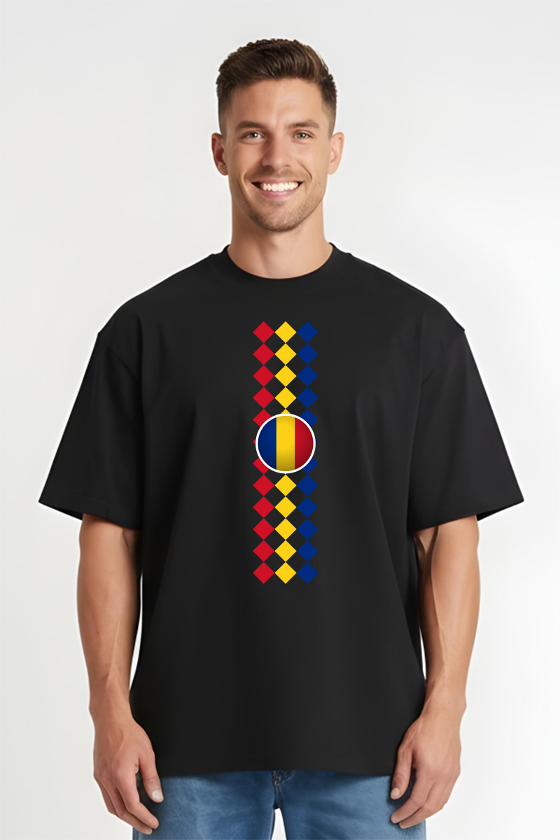 Tricou Oversize - Tricolor Romania - imagine 4