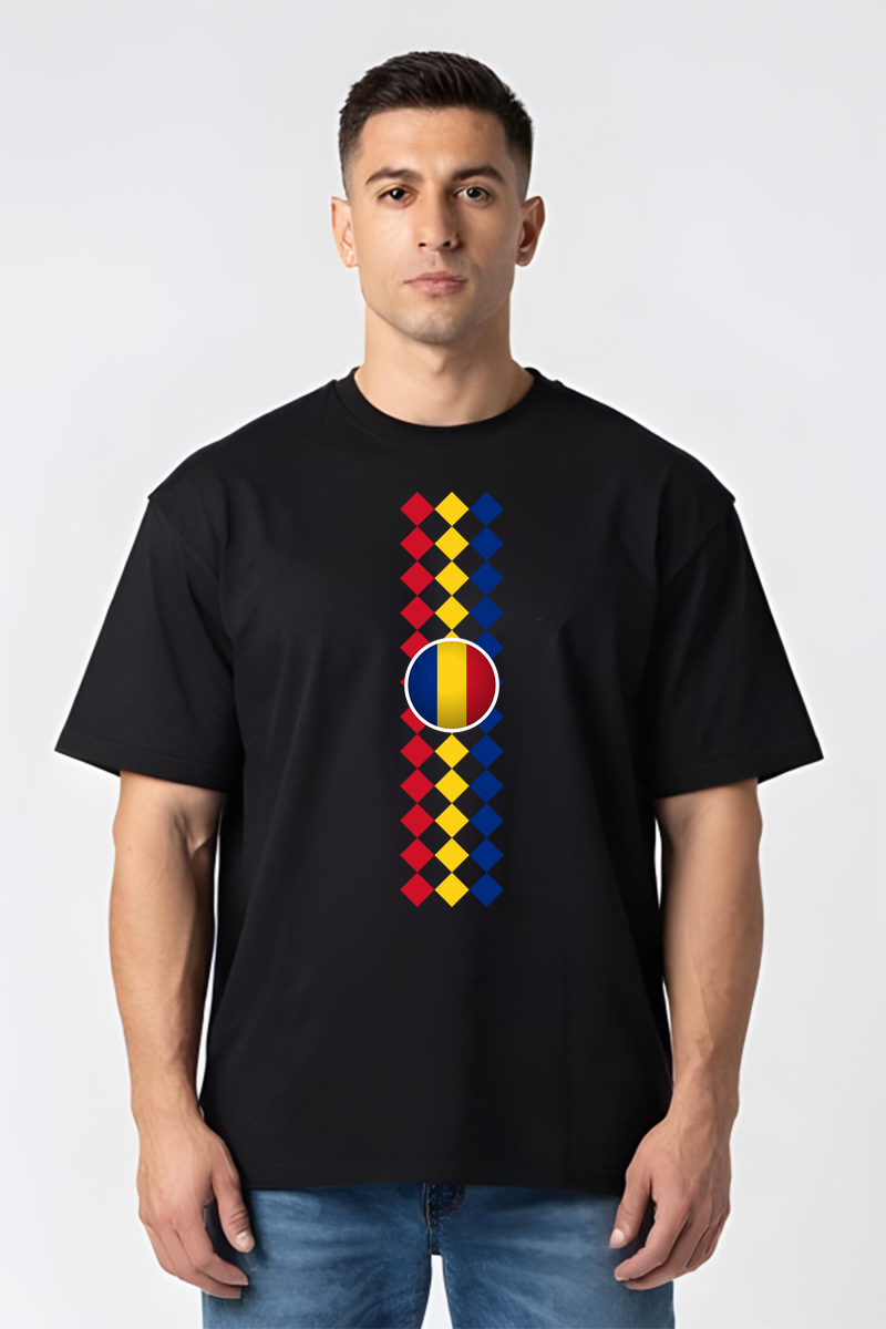 Tricou Oversize - Tricolor Romania - imagine 5