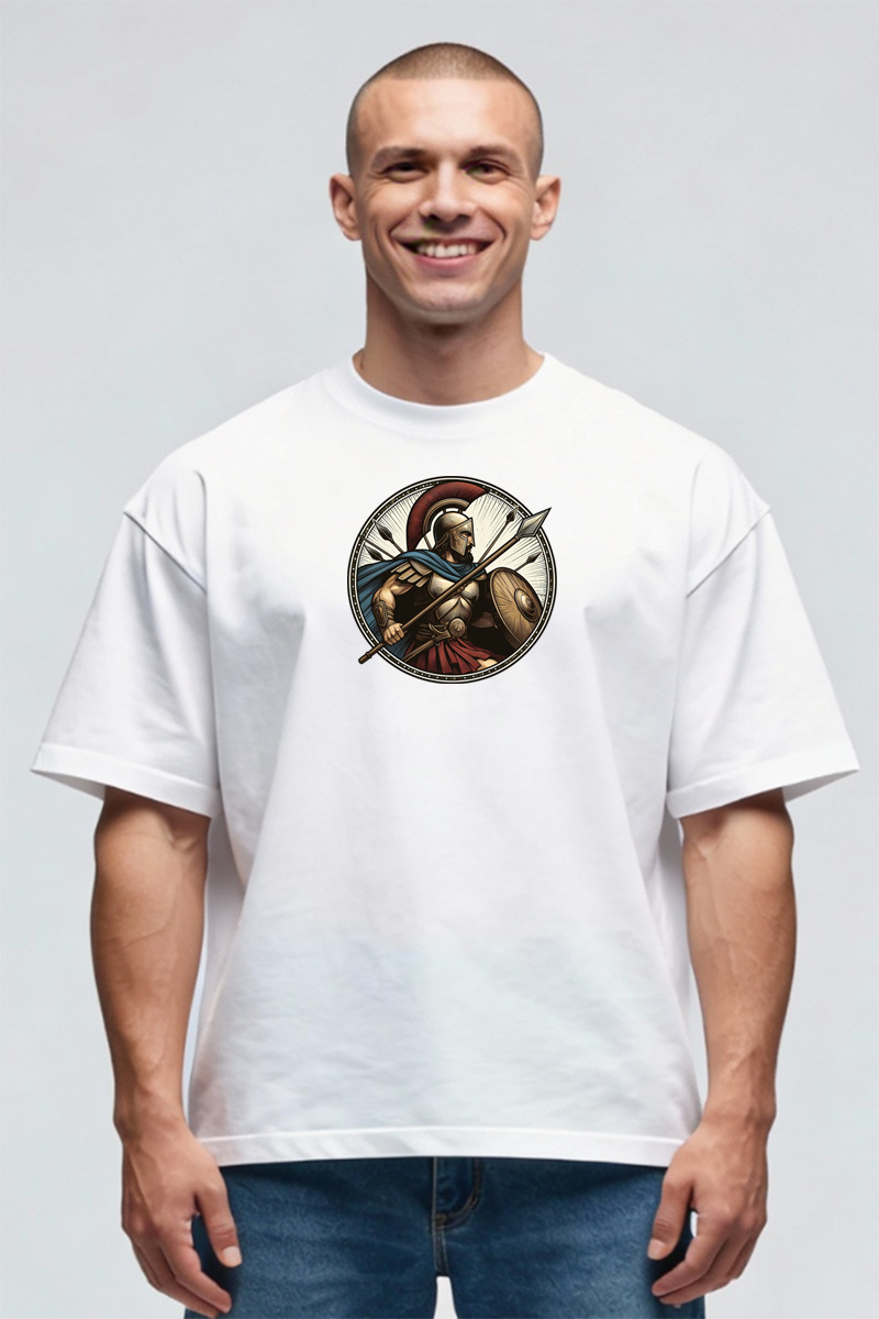 Tricou Oversize - Harap alb - imagine 4