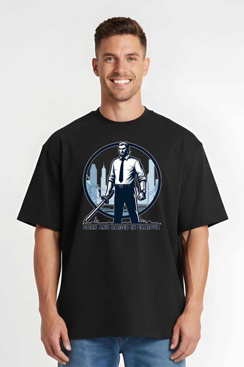 Tricou Oversize - Born And Raised Craiova - imagine 4