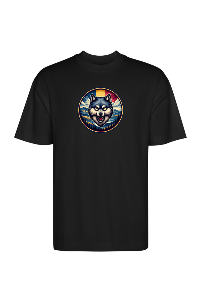 Tricou Oversize - Lup Tricolor - imagine 6