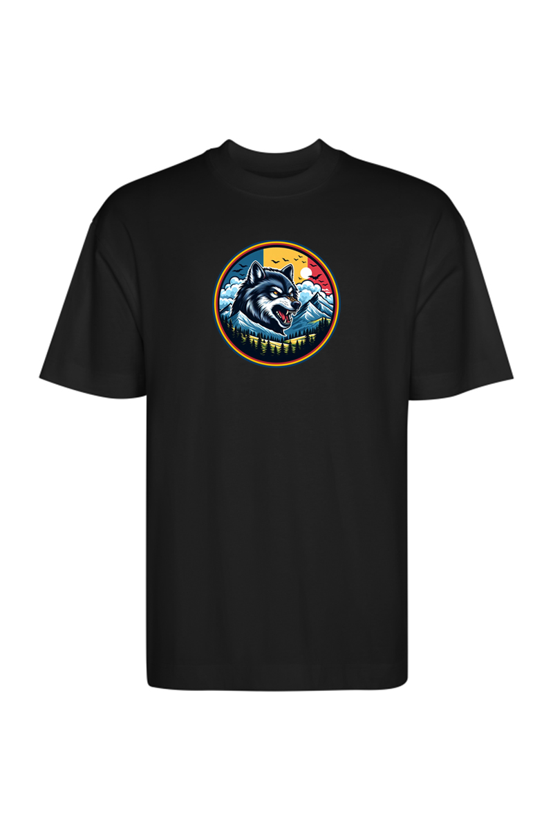 Tricou Oversize - Lup Tricolor - imagine 6