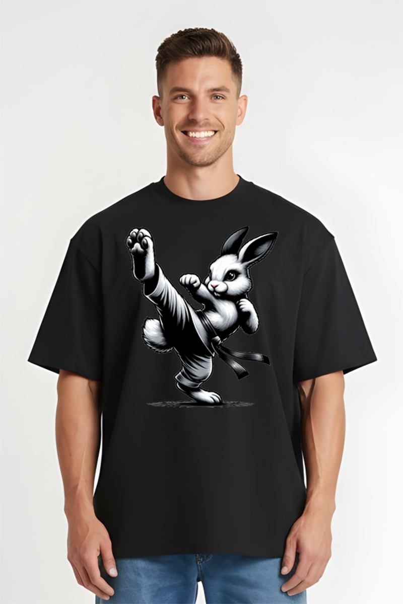 Tricou Oversize - Bunny Kick - imagine 7