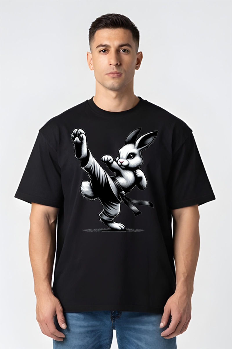 Tricou Oversize - Bunny Kick - imagine 8