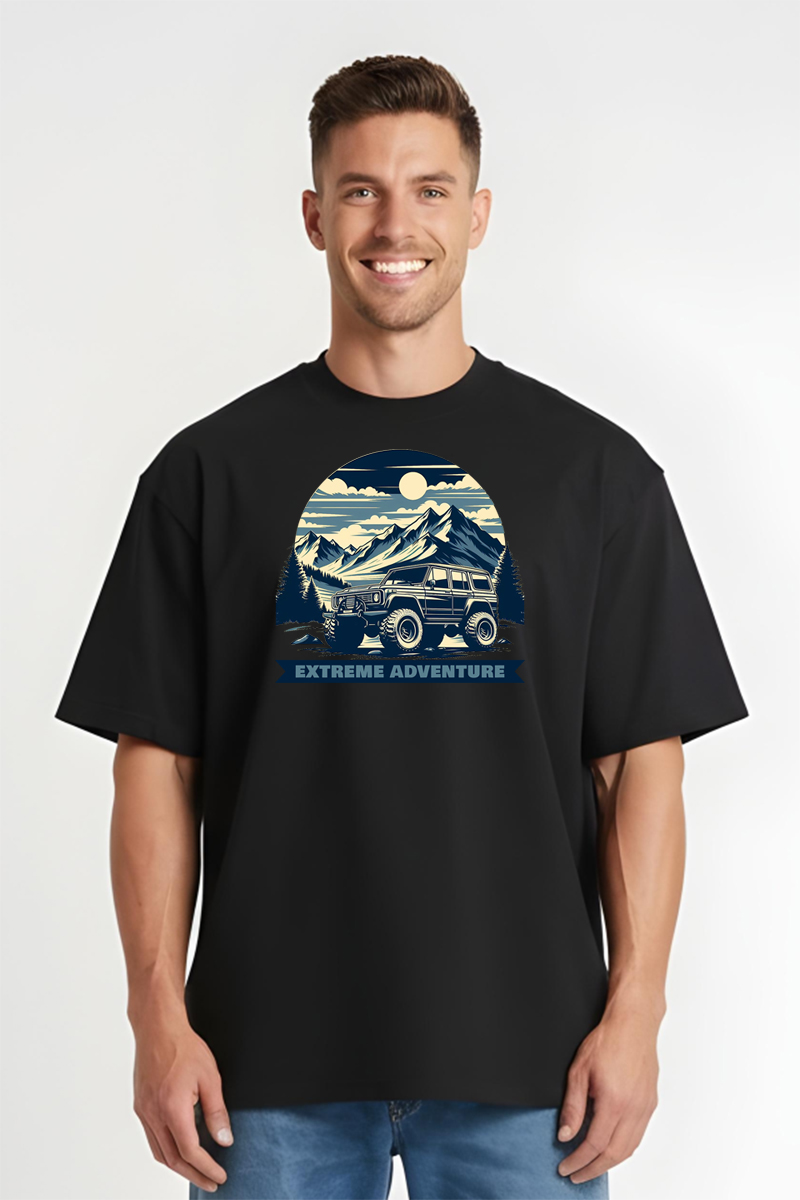 Tricou Oversize - Extreme Adventure - imagine 4