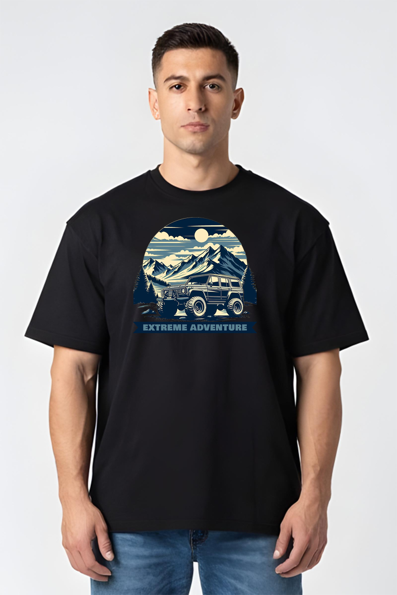 Tricou Oversize - Extreme Adventure - imagine 5