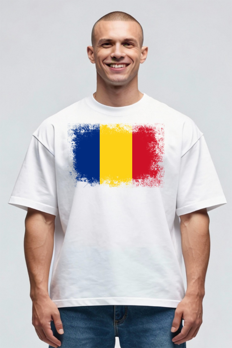 Tricou Oversize - Drapelul României - imagine 2