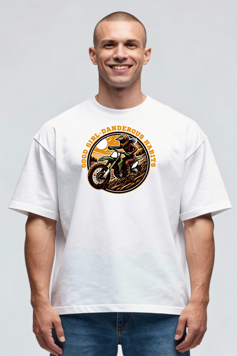 Tricou Oversize - Dangerous Habits