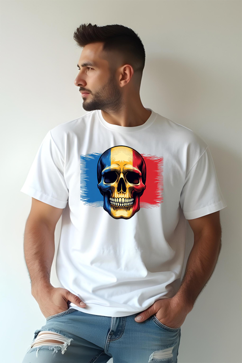 Tricou Oversize - Romanian Skull