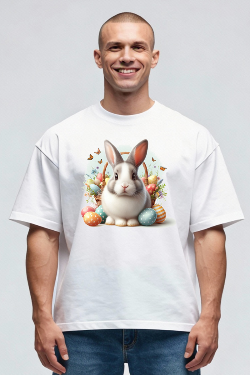 Tricou Oversize - Easter Bunny - imagine 3