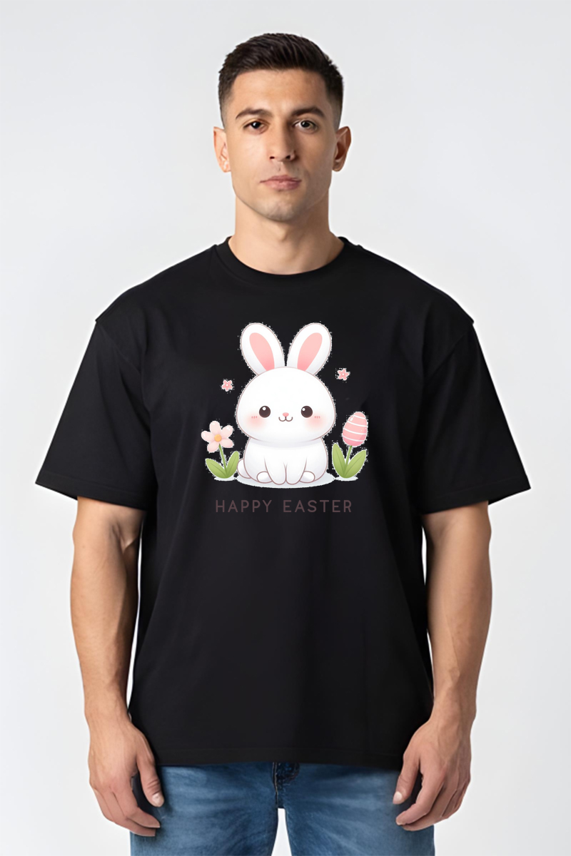 Tricou Oversize - Iepuraș de Paște - imagine 4