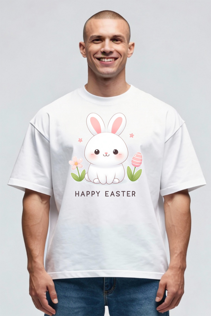 Tricou Oversize - Iepuraș de Paște - imagine 3