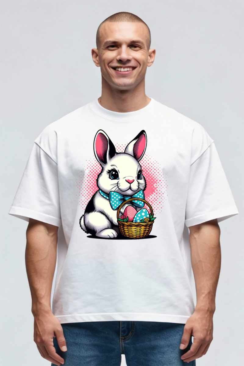 Tricou Oversize - Iepuraș de Paște - imagine 6