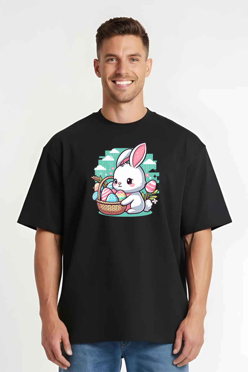 Tricou Oversize - Iepuraș de Paște - imagine 9