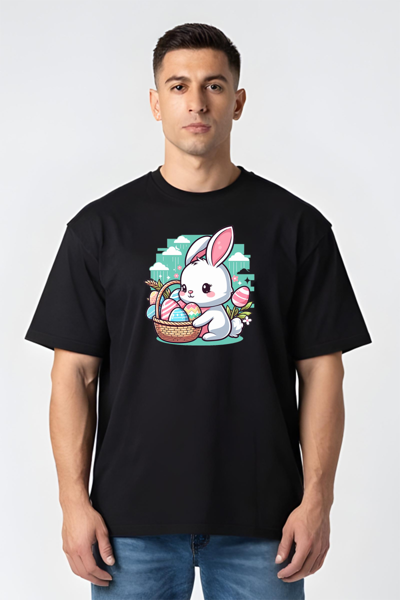 Tricou Oversize - Iepuraș de Paște - imagine 7