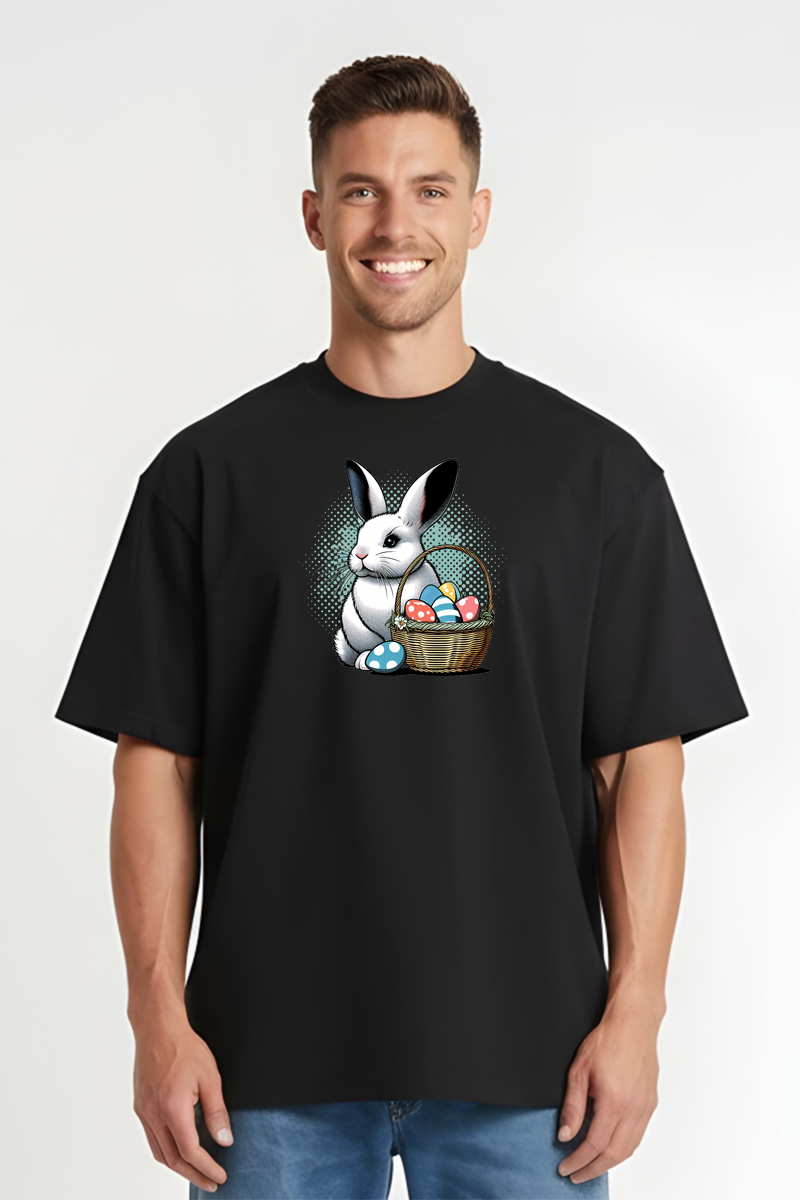 Tricou Oversize - Iepuraș de Paște - imagine 6