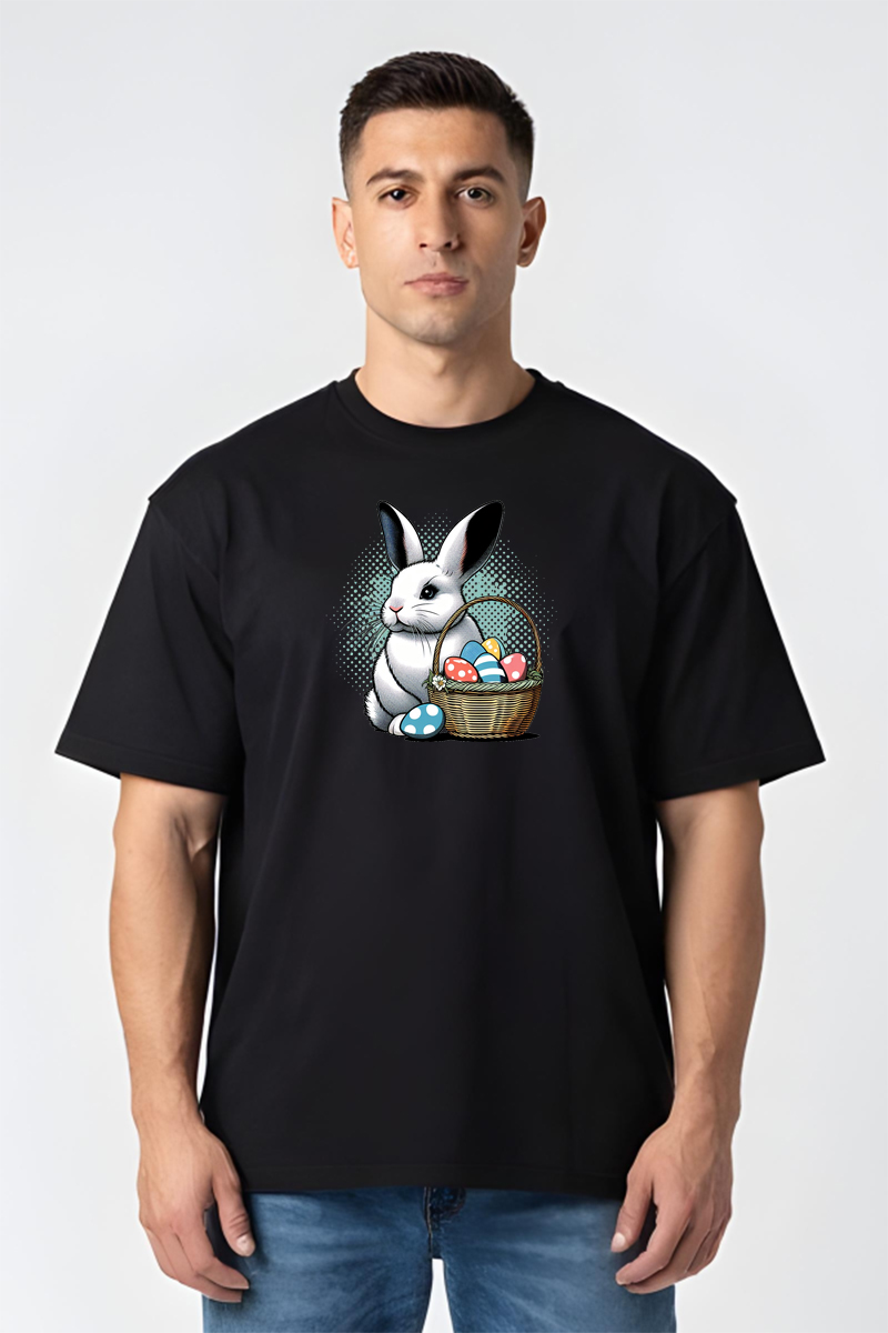 Tricou Oversize - Iepuraș de Paște - imagine 4