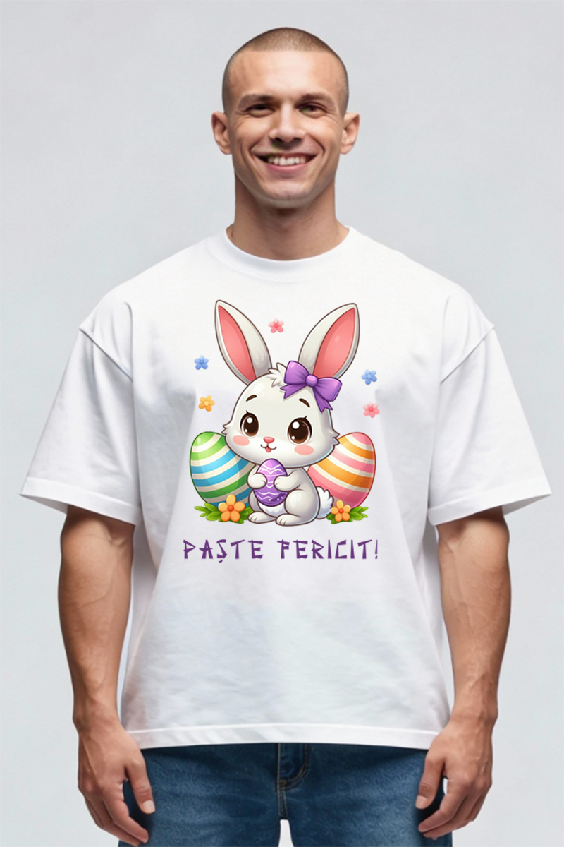 Tricou Oversize - Iepuraș de Paște - imagine 3