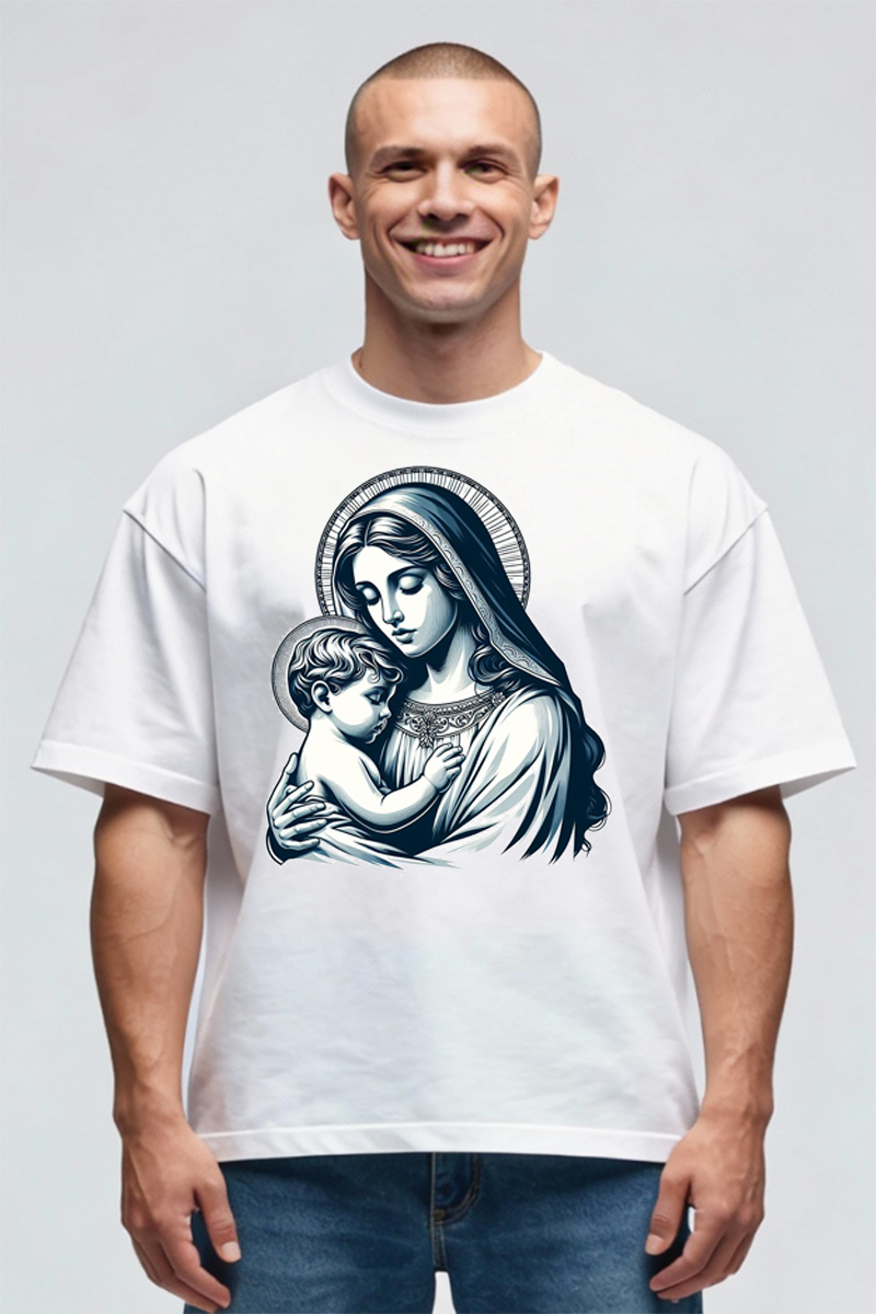 Tricou Oversize - Fecioara Prunc - imagine 4