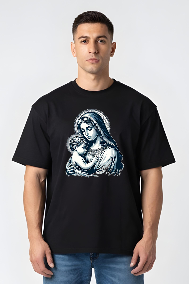 Tricou Oversize - Fecioara Prunc - imagine 2