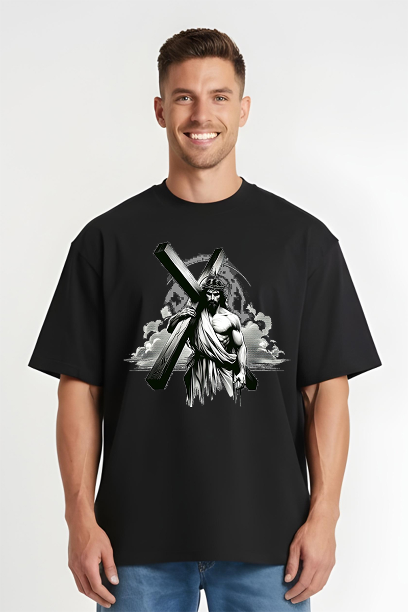 Tricou Oversize - Iisus - imagine 4