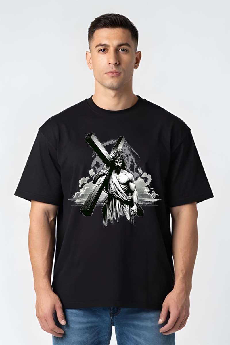 Tricou Oversize - Iisus - imagine 5