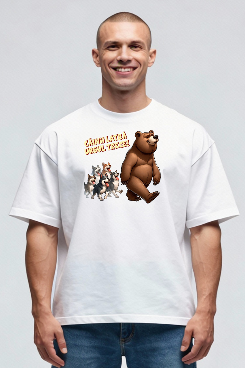 Tricou Oversize - Câini Latră - imagine 4
