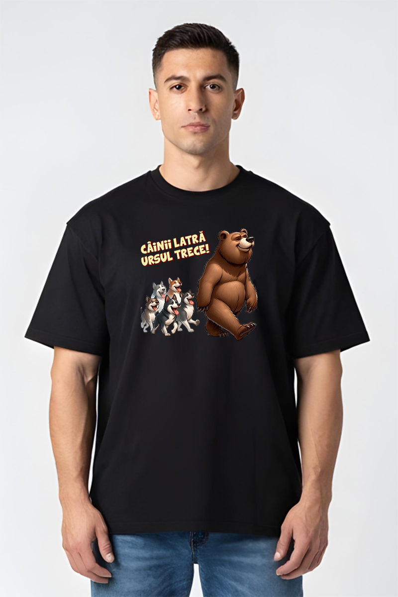 Tricou Oversize - Câini Latră - imagine 2