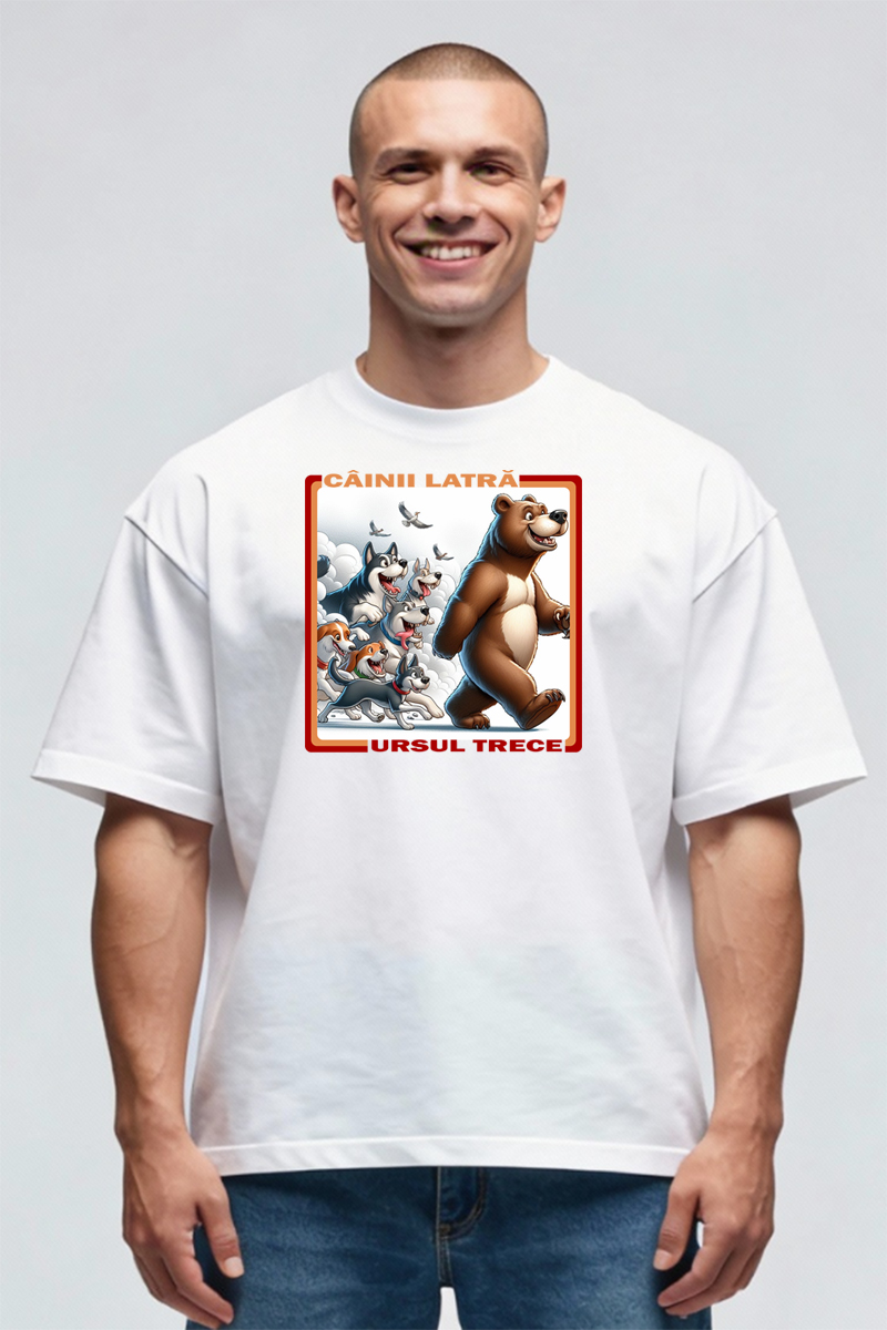 Tricou Oversize - Câini Latră - imagine 8