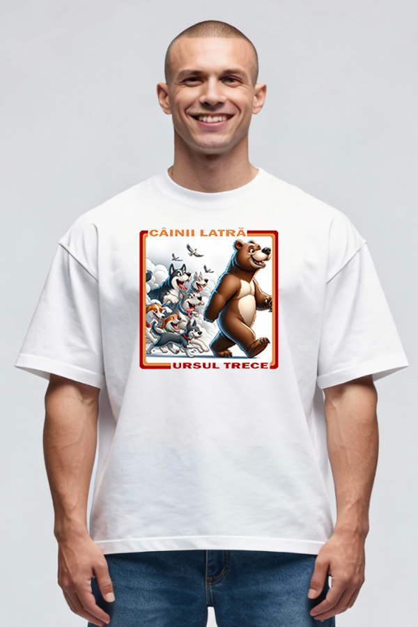 Tricou Oversize - Câini Latră - imagine 9