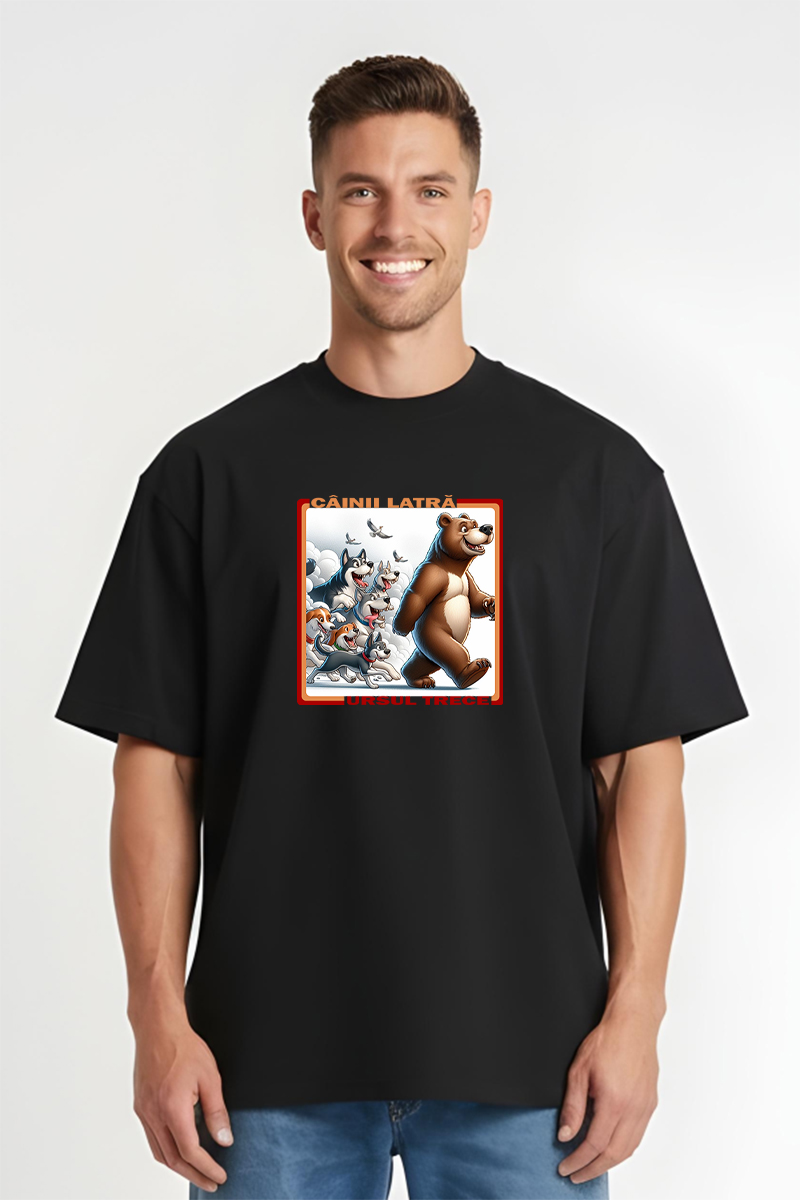 Tricou Oversize - Câini Latră - imagine 4