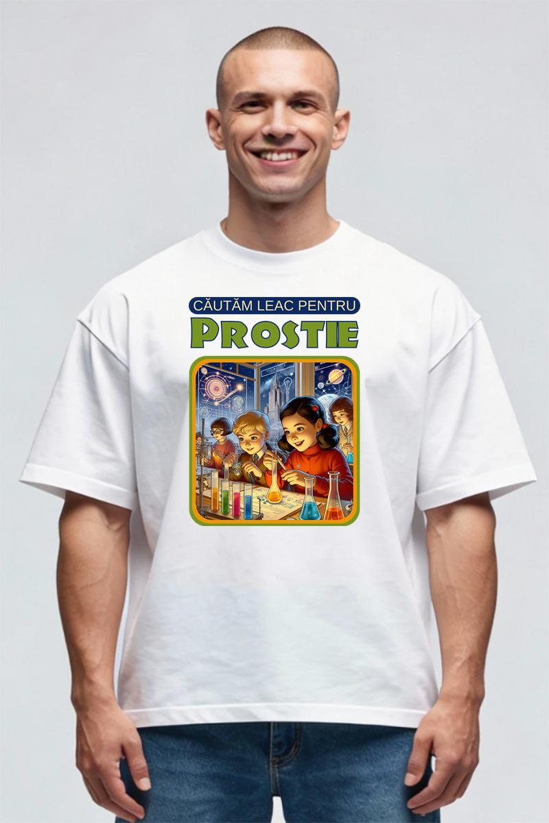 Tricou Oversize - Leac pentru prostie - imagine 8