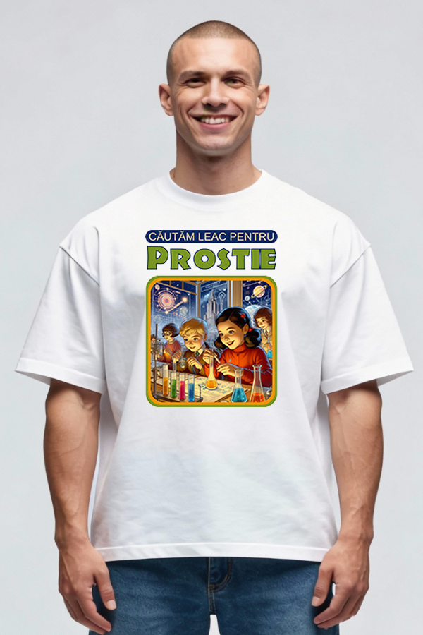 Tricou Oversize - Leac pentru prostie - imagine 9