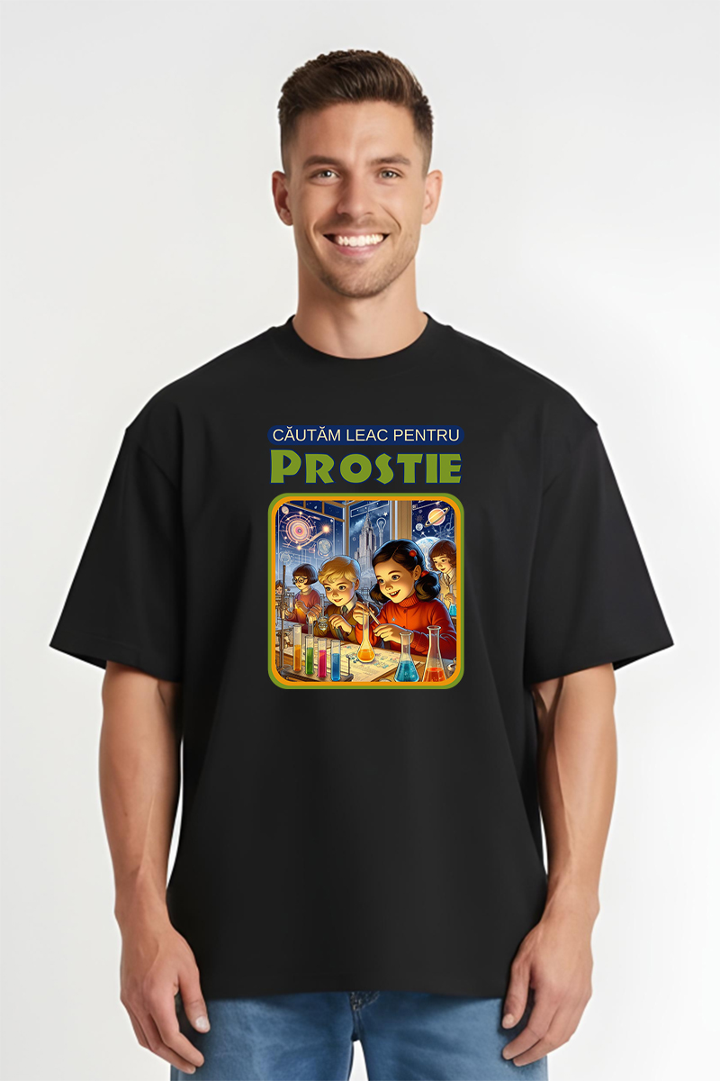 Tricou Oversize - Leac pentru prostie - imagine 4