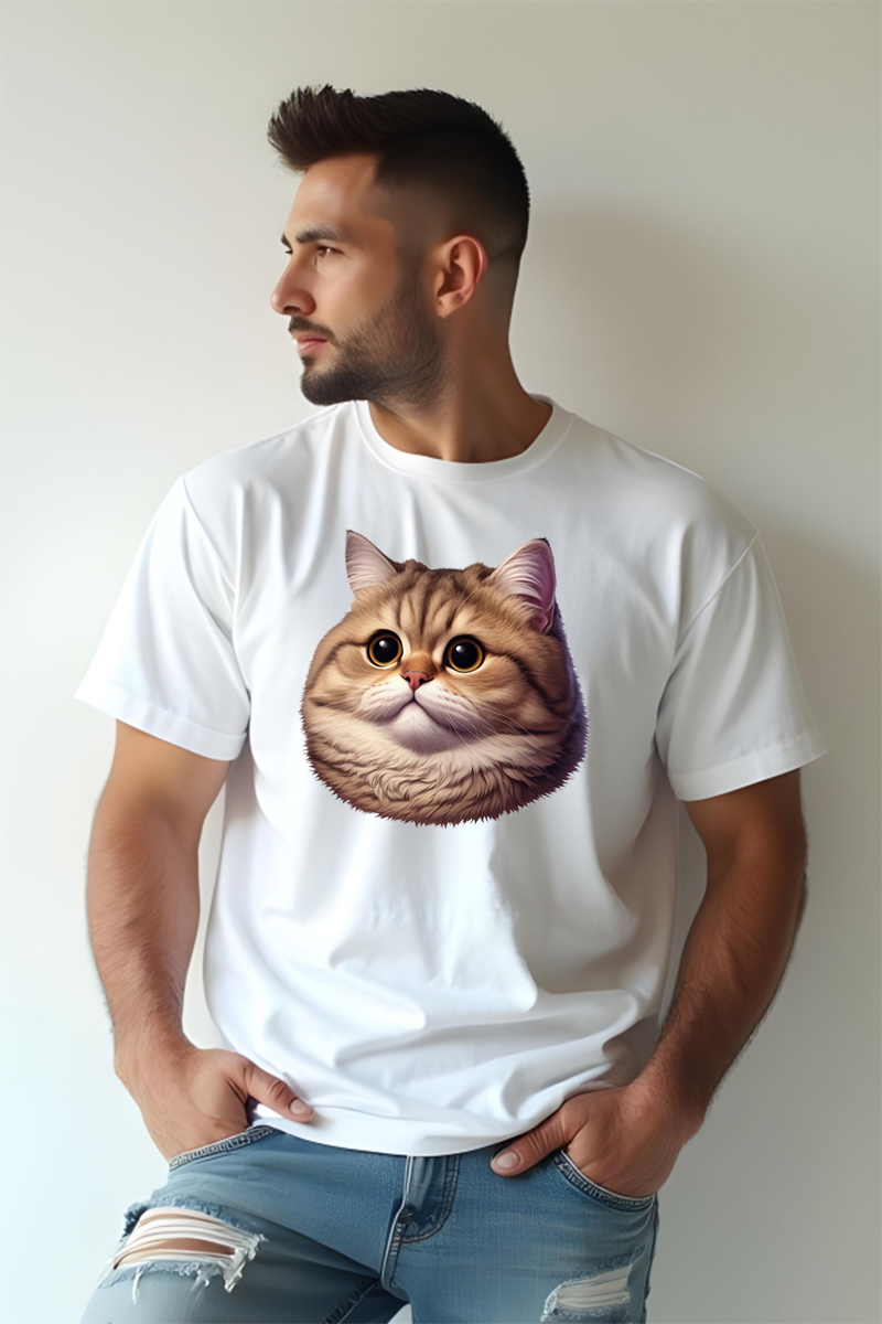 Tricou Oversize - Cat Meme - imagine 5